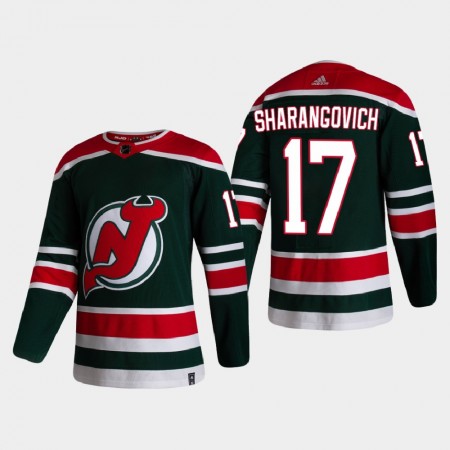 Herren Eishockey New Jersey Devils Trikot Yegor Sharangovich 17 2020-21 Reverse Retro Authentic